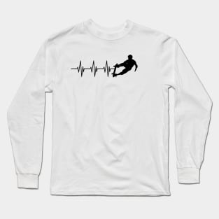 Skateboarder Heartbeat Long Sleeve T-Shirt